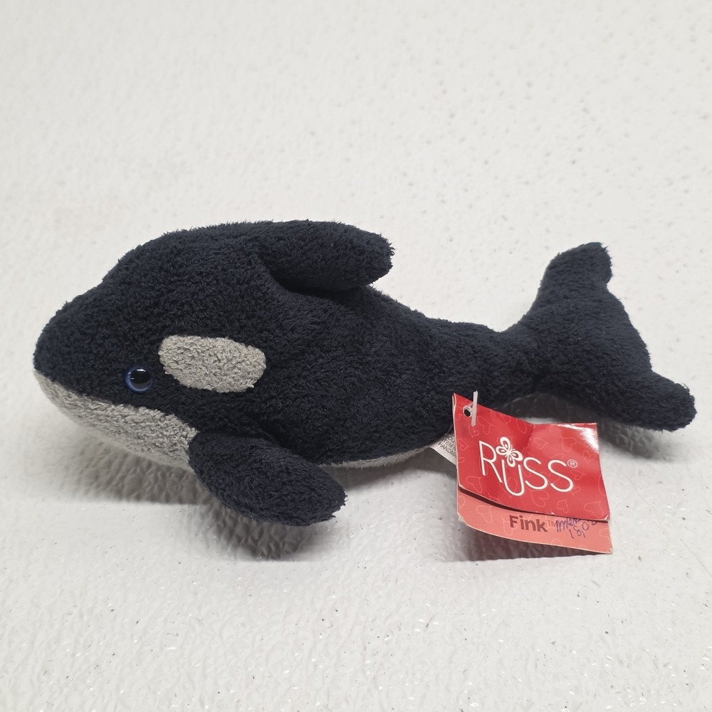 Russ Berrie Luv Pets Fink Orca Whale Mini Plush With Tag